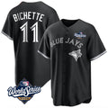 Ldoa T.Blue Jays #11 Bo Bichette Player Black 2025 World Series Game Stitched Jerseys