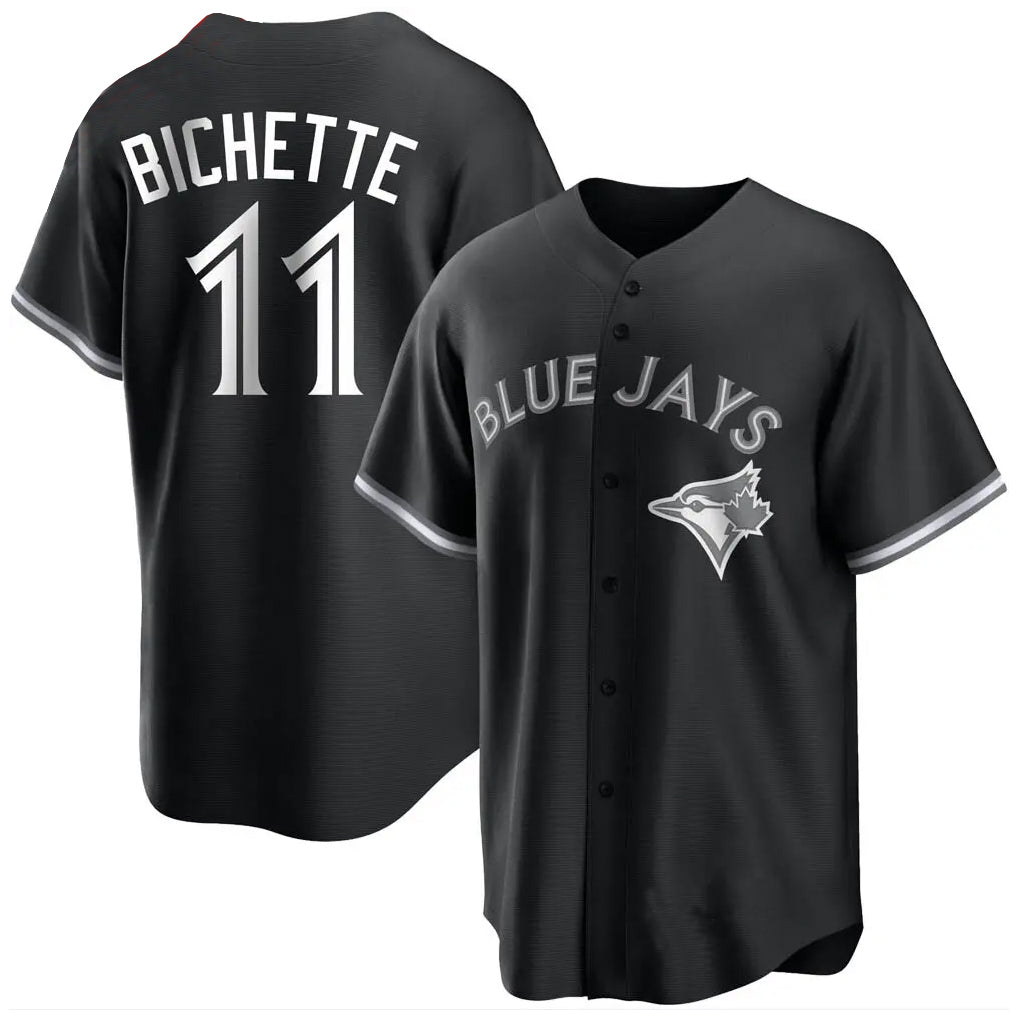 Ldoa T.Blue Jays #11 Bo Bichette Player Black Home Game Stitched Jerseys