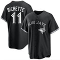 Ldoa T.Blue Jays #11 Bo Bichette Player Black Home Game Stitched Jerseys
