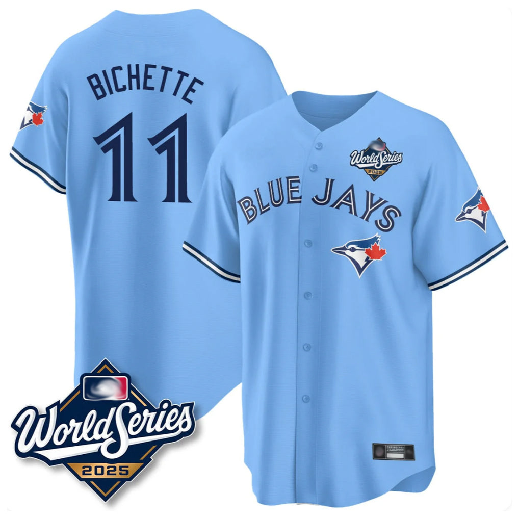 Ldoa T.Blue Jays #11 Bo Bichette Player Blue 2025 World Series Game Stitched Jerseys