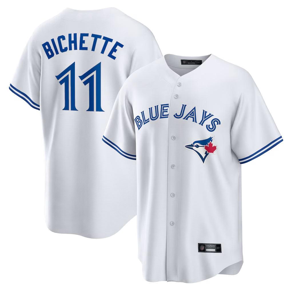 Ldoa T.Blue Jays #11 Bo Bichette Player White Home Limited Stitched Jerseys
