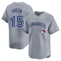 Ldoa T.Blue Jays #15 Chad Green Player Gray Home Game Stitched Jerseys