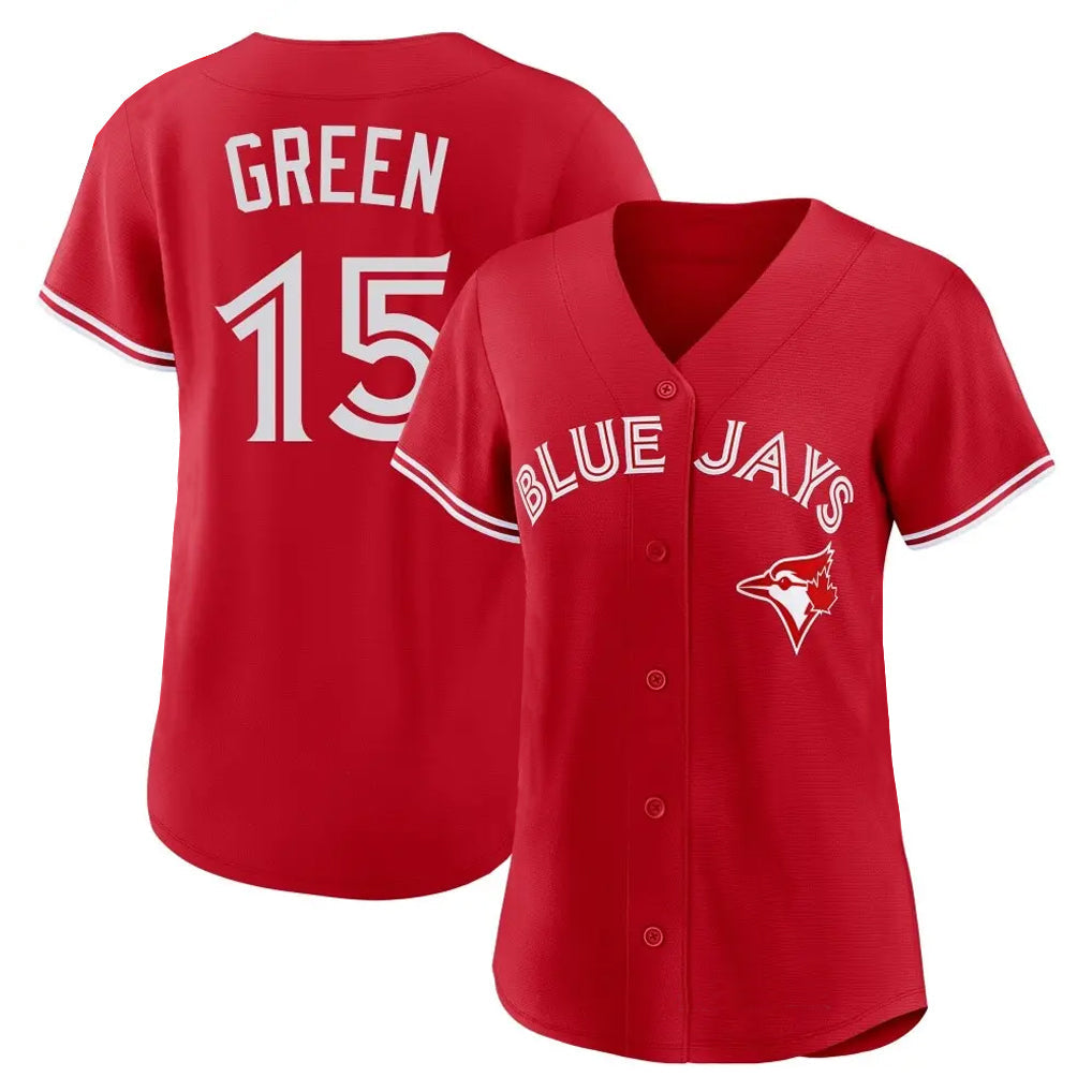 Ldoa T.Blue Jays #15 Chad Green Player Red Home Limited Stitched Jerseys