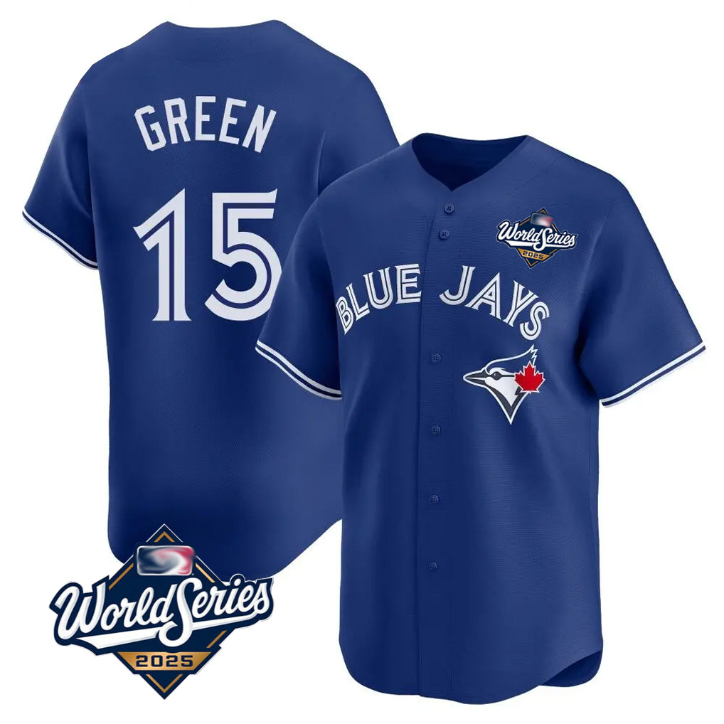 Ldoa T.Blue Jays #15 Chad Green Player Royal 2025 World Series Limited Stitched Jerseys