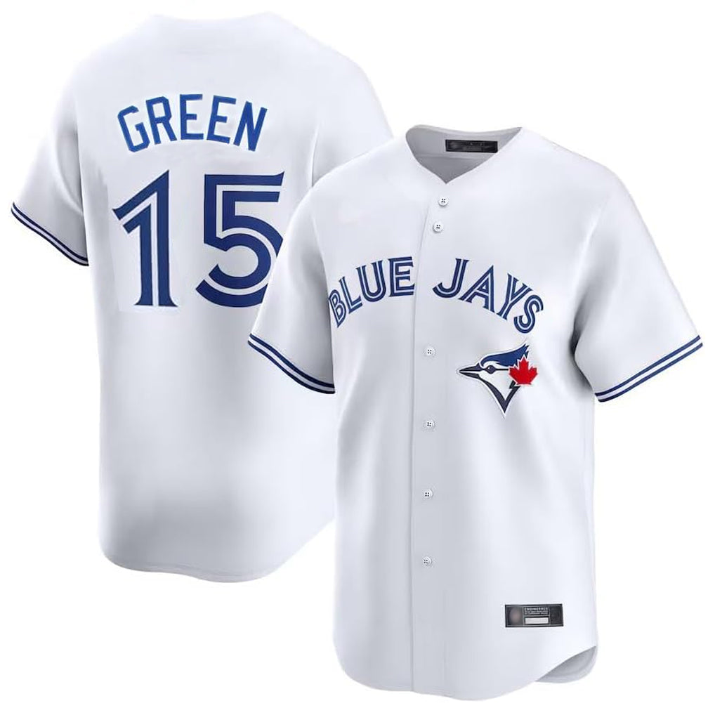 Ldoa T.Blue Jays #15 Chad Green Player White Home Limited Stitched Jerseys