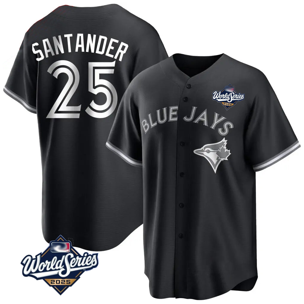 Ldoa T.Blue Jays #25 Anthony Santander Player Black 2025 World Series City Connect Limited Stitched Jerseys