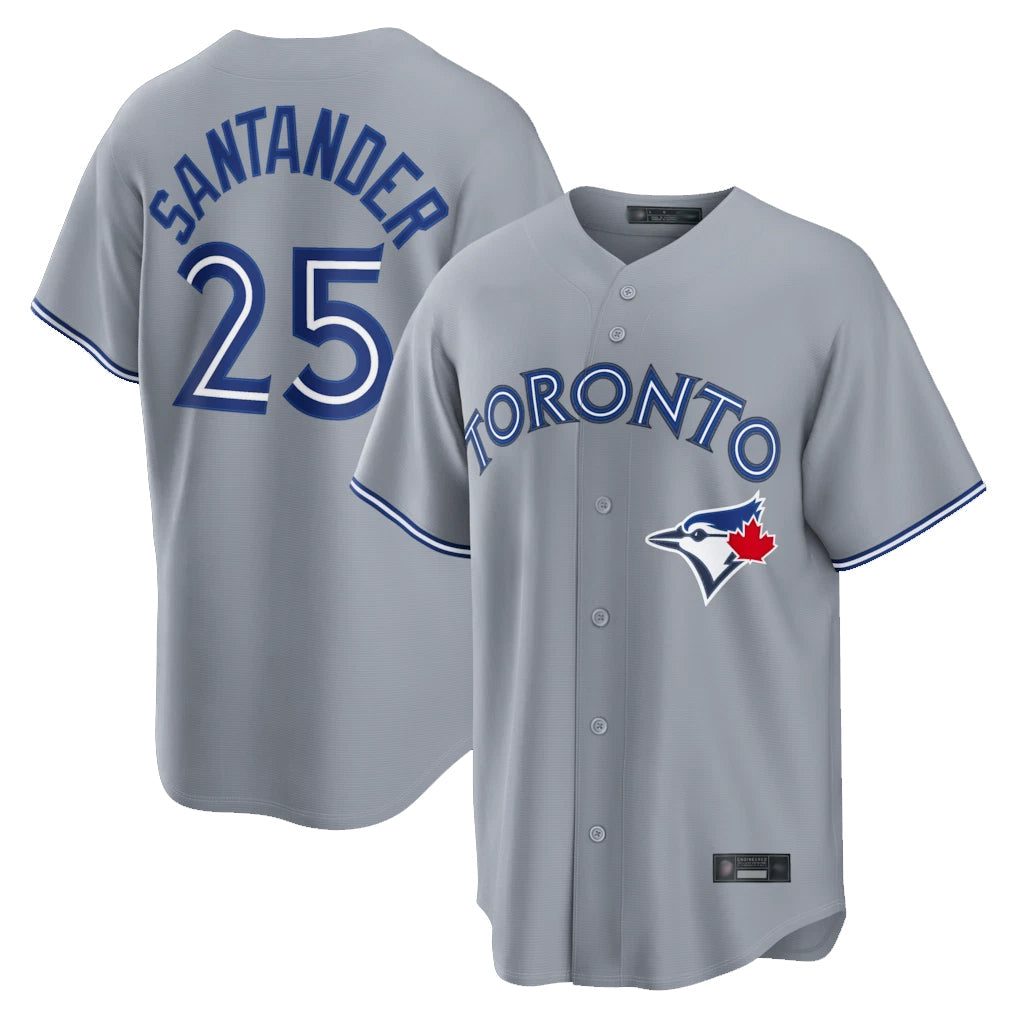 Ldoa T.Blue Jays #25 Anthony Santander Player Gray Home Limited Stitched Jerseys