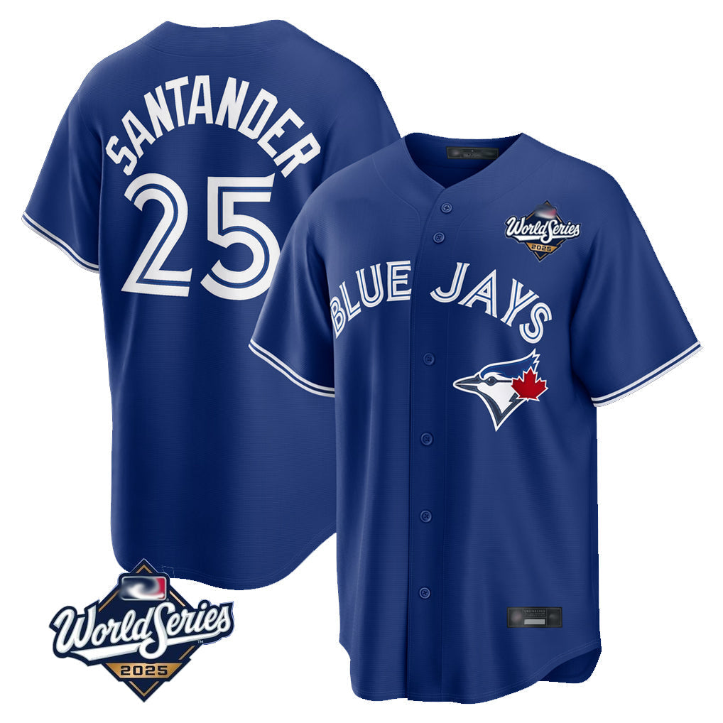 Ldoa T.Blue Jays #25 Anthony Santander Player Navy 2025 World Series Home Limited Stitched Jerseys
