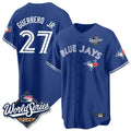 Ldoa T.Blue Jays #27 Vladimir Guerrero Jr Player Blue 2025 World Series Stitched Jersey
