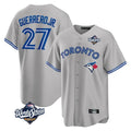 Ldoa T.Blue Jays #27 Vladimir Guerrero Jr Player Gray 2025 World Series Stitched Jersey
