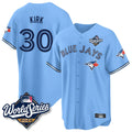 Ldoa T.Blue Jays #30 Alejandro Kirk Player Blue 2025 World Series Limited Stitched Jerseys