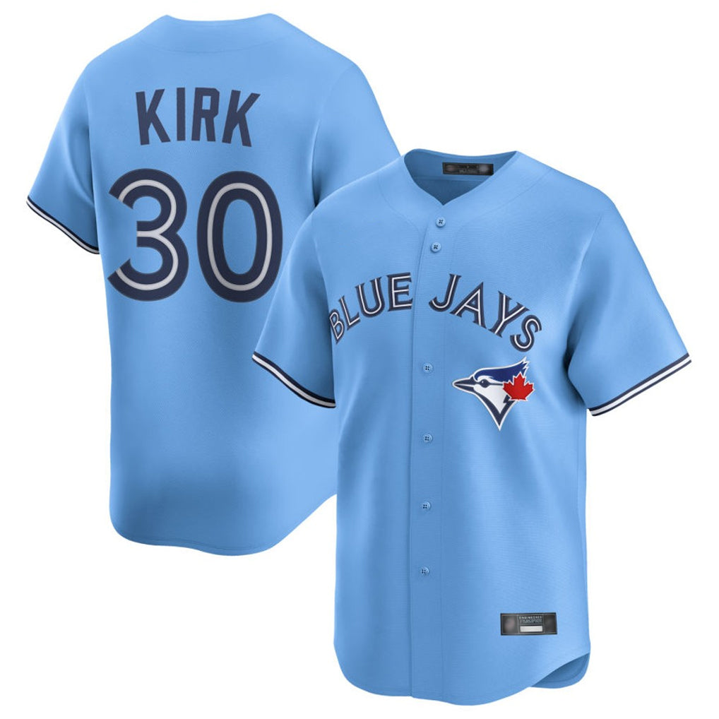 Ldoa T.Blue Jays #30 Alejandro Kirk Player Blue Home Limited Stitched Jerseys