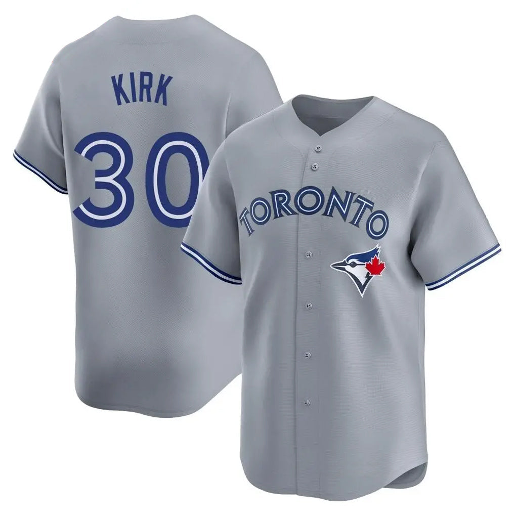 Ldoa T.Blue Jays #30 Alejandro Kirk Player Gray Home Limited Stitched Jerseys