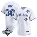 Ldoa T.Blue Jays #30 Alejandro Kirk Player White 2025 World Series Home Limited Stitched Jerseys