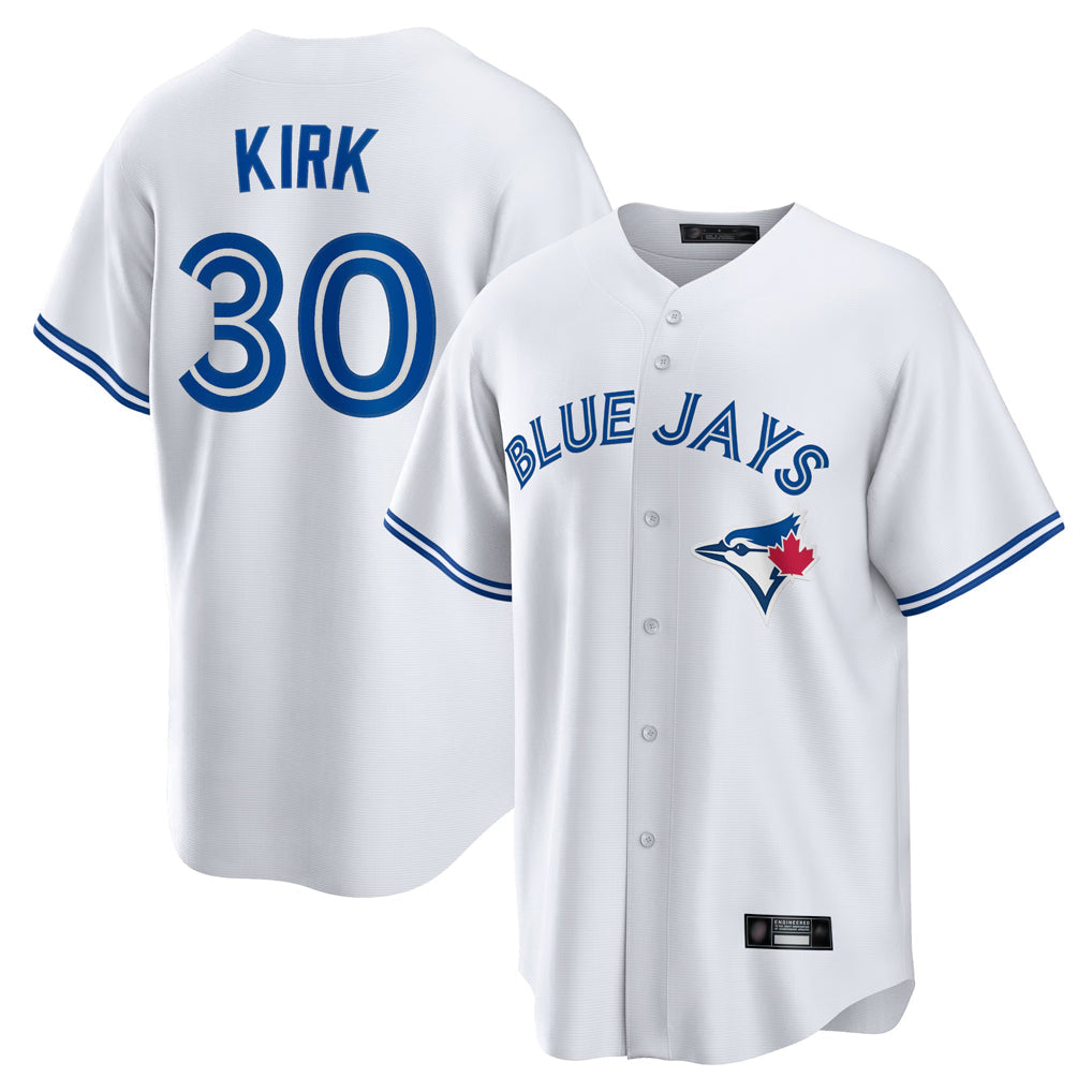 Ldoa T.Blue Jays #30 Alejandro Kirk Player White Home Game Stitched Jerseys