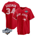 Ldoa T.Blue Jays #34 Kevin Gausman Player Red 2025 American League All Stitched Jerseys