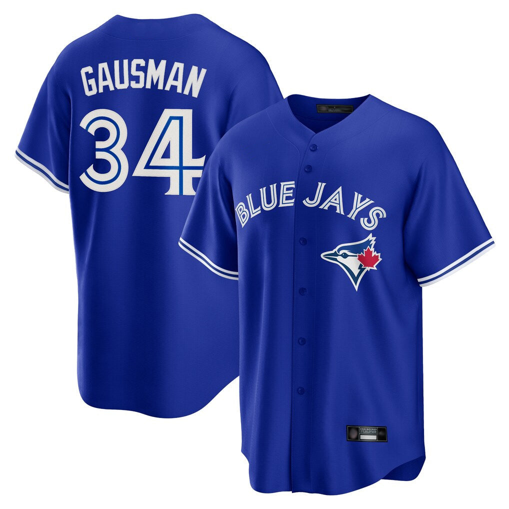 Ldoa T.Blue Jays #34 Kevin Gausman Player Royal Alternate Replica Player Stitched Jerseys