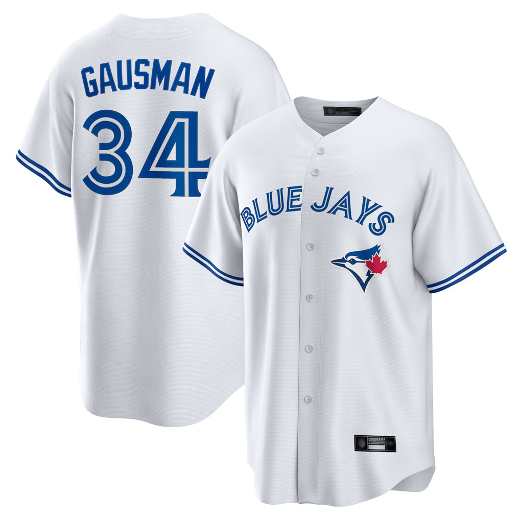 Ldoa T.Blue Jays #34 Kevin Gausman Player White Home Game Stitched Jerseys