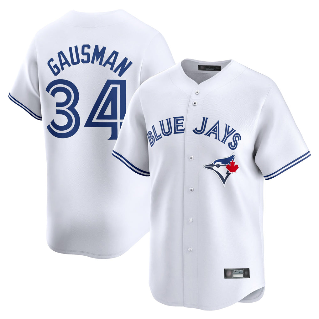 Ldoa T.Blue Jays #34 Kevin Gausman Player White Home Limited Stitched Jerseys