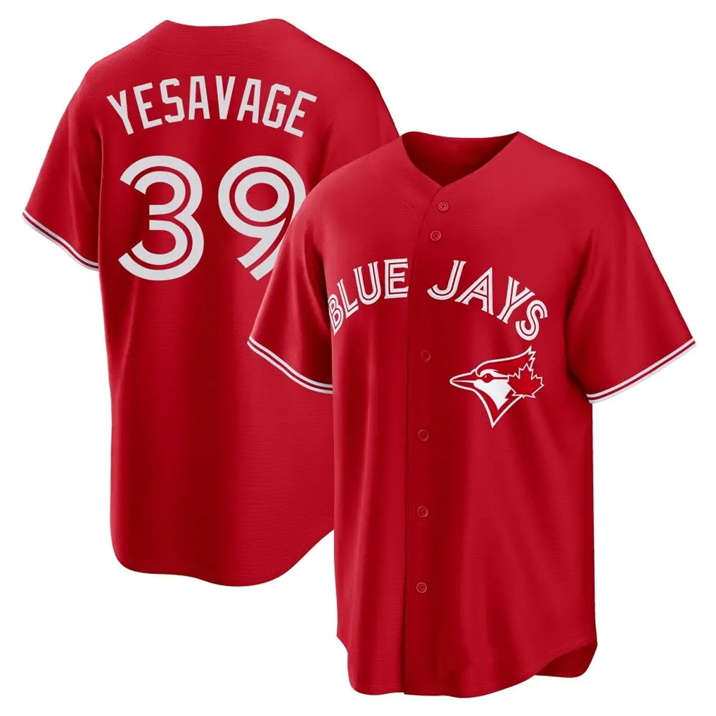 Ldoa T.Blue Jays #39 Trey Yesavage Player Red Home Game Stitched Jerseys