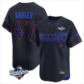 Ldoa T.Blue Jays #47 Addison Barger Player Black 2025 World Series City Connect Stitched Jerseys