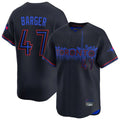 Ldoa T.Blue Jays #47 Addison Barger Player Black&Blue City Connect Limited Stitched Jerseys