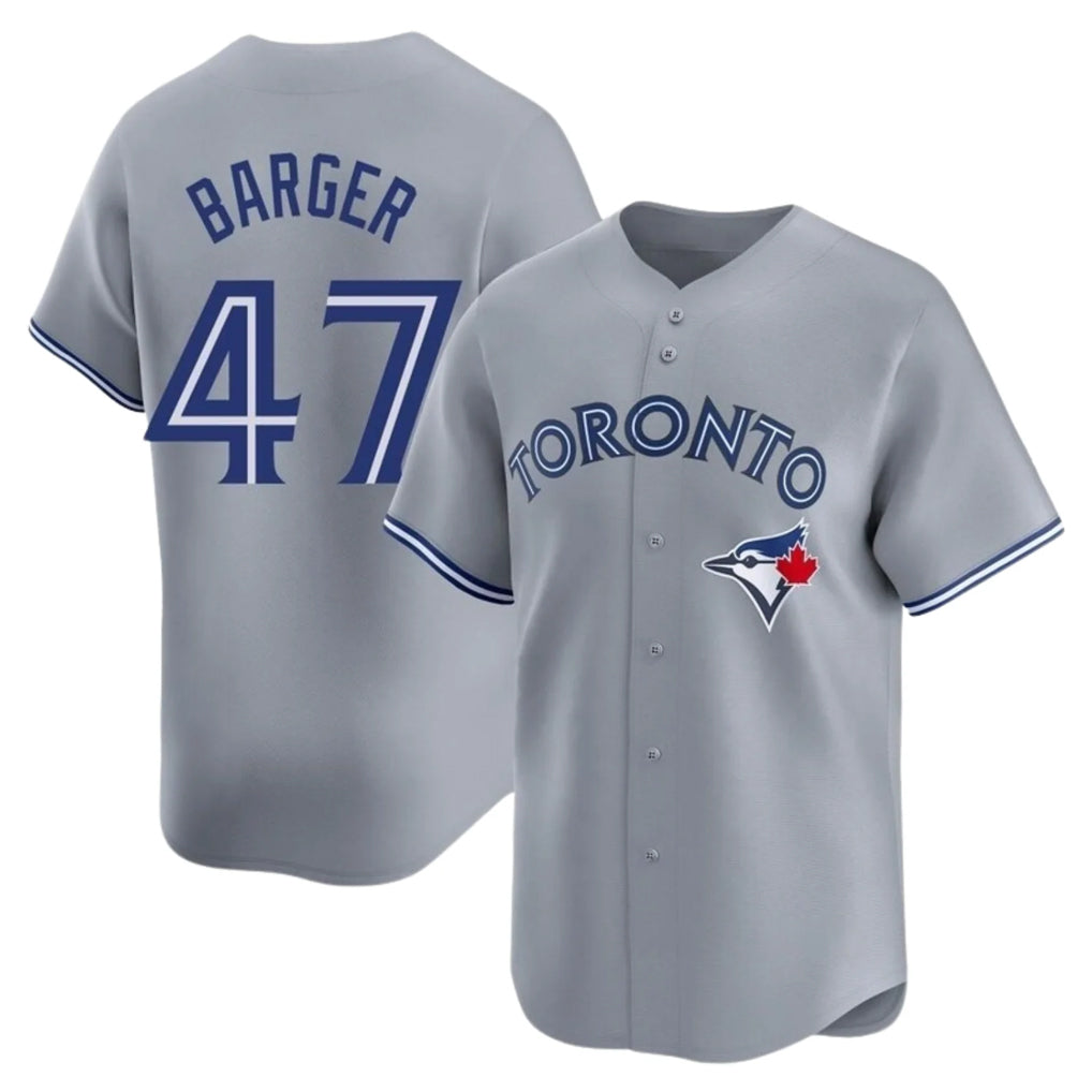 Ldoa T.Blue Jays #47 Addison Barger Player Gray Replica Stitched Jerseys