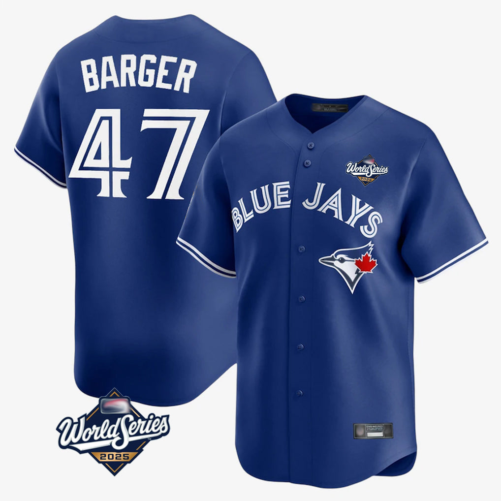 Ldoa T.Blue Jays #47 Addison Barger Player Navy 2025 World Series Limited Stitched Jerseys