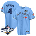 Ldoa T.Blue Jays #4 George Springer Player Blue 2025 World Series Limited Stitched Jerseys