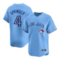 Ldoa T.Blue Jays #4 George Springer Player Blue Home Game Stitched Jerseys