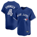 Ldoa T.Blue Jays #4 George Springer Player Royal Home Limited Stitched Jerseys