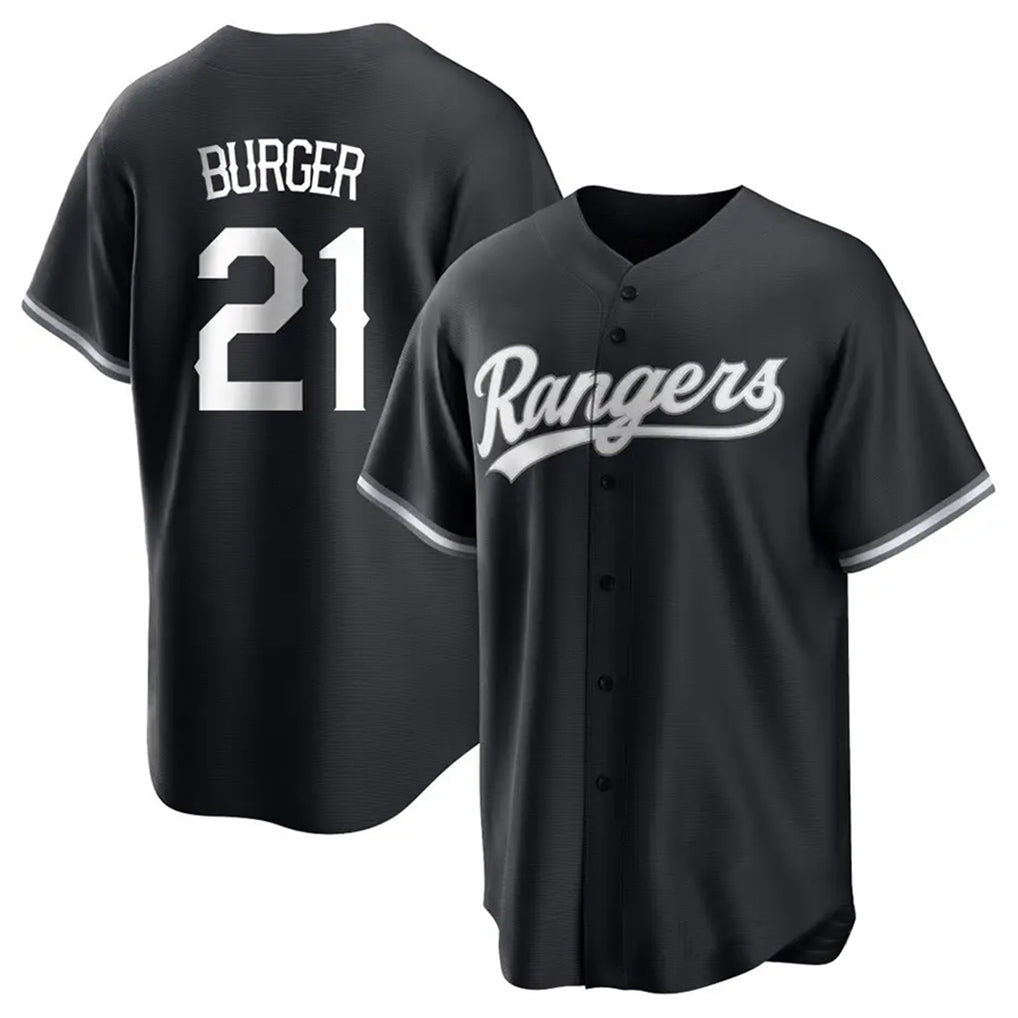 Ldoa T.Rangers #21 Jake Burger Player Black Home Limited Stitched Jerseys