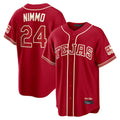 Ldoa T.Rangers #24 Brandon Nimmo Player Red 2026 City Connect Stitched Jerseys