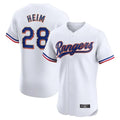 Ldoa T.Rangers #28 Jonah Heim Player White Gold Collection Limited Elite Stitched Jerseys