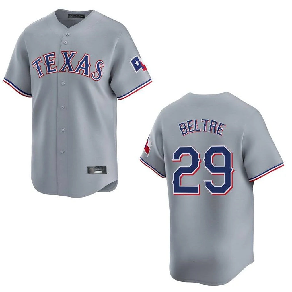 Ldoa T.Rangers #29 Adrian Beltre Player Gray Home Limited Stitched Jerseys