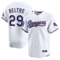 Ldoa T.Rangers #29 Adrian Beltre Player White Home Limited Stitched Jerseys