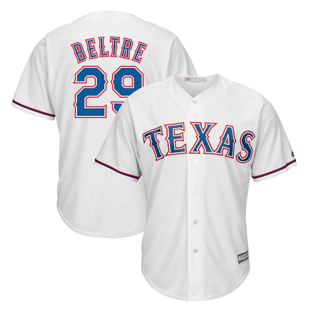 Ldoa T.Rangers #29 Adrian Beltre Player White Majestic Home Cool Stitched Jerseys