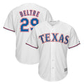 Ldoa T.Rangers #29 Adrian Beltre Player White Majestic Home Cool Stitched Jerseys