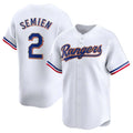 Ldoa T.Rangers #2 Marcus Semien Player Gold Collection Limited White Stitched Jerseys
