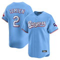 Ldoa T.Rangers #2 Marcus Semien Player Light Blue Limited Home Stitched Jerseys