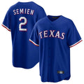 Ldoa T.Rangers #2 Marcus Semien Player Royal Home Game Stitched Jerseys