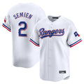 Ldoa T.Rangers #2 Marcus Semien Player White Home Limited Stitched Jerseys