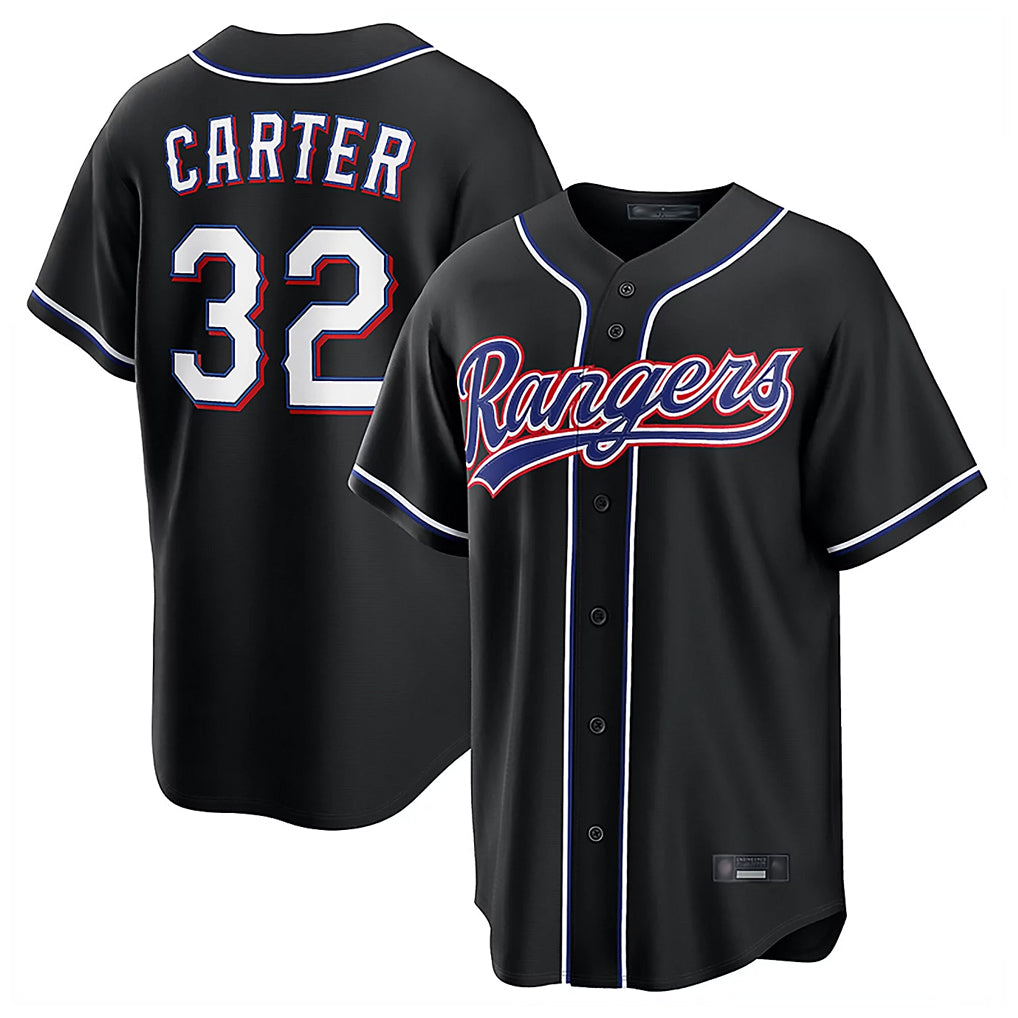 Ldoa T.Rangers #32 Evan Carter Player Black 2026 Out Fashion Replica Stitched Jerseys