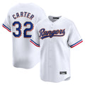 Ldoa T.Rangers #32 Evan Carter Player Gold Collection Limited Edition White Stitched Jerseys
