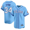 Ldoa T.Rangers #34 Nolan Ryan Player Blue 2026 City Connect Premier Stitched Jerseys
