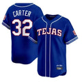 Ldoa T.Rangers #32 Evan Carter Player Royal 2026 City Connect Premier Stitched Jerseys