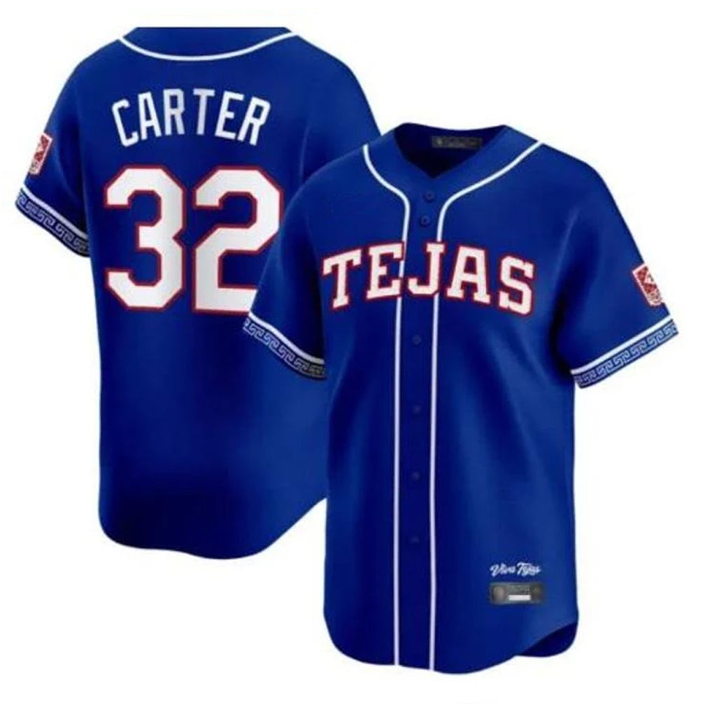Ldoa T.Rangers #32 Evan Carter Player Royal 2026 City Connect Premier Stitched Jerseys