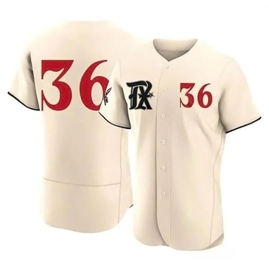 Ldoa T.Rangers #36 Wyatt Langford Player Cream Limited City Connect Elite Stitched Jerseys