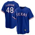 Ldoa T.Rangers #48 Jacob deGrom Player Royal Home Game Stitched Jerseys