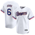 Ldoa T.Rangers #6 Josh Jung Player Gold Collection Limited White Stitched Jerseys